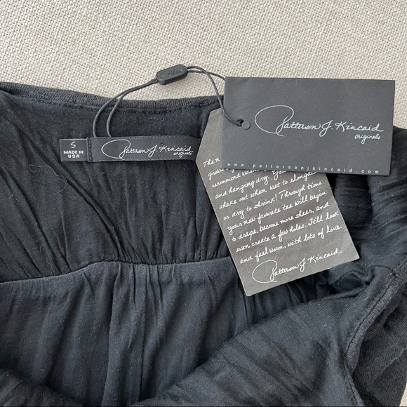 PATTERSON J. KINCAID Dark Gray Black Celeste Lined Maxi Dress - Size Small - Picture 5 of 8